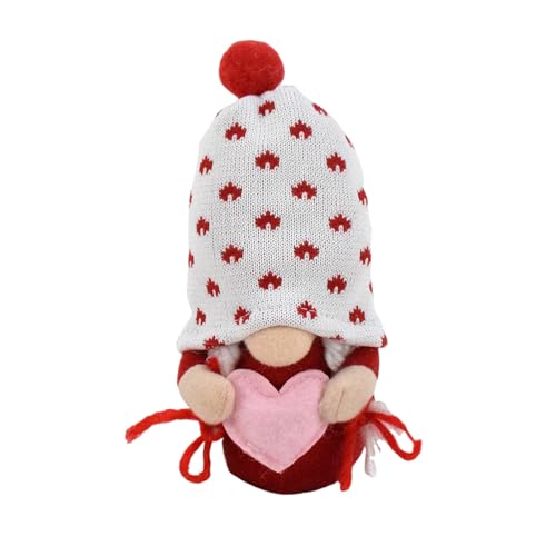Limtula Charm Valentines Day Gnomes Plüsch Gnomes Dolls for Exchange Love Expression Geschenk Home Office Accessoires von Limtula