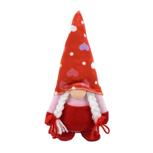 Limtula Charm Valentines Day Gnomes Plüsch Gnomes Dolls for Exchange Love Expression Geschenk Home Office Accessoires von Limtula