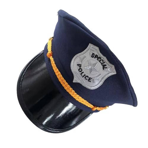 Limtula Cosplay Polizeihut für Erwachsene Offizier Hut Cosplay Halloween Party Werkzeuge Cosplay Hut Bühnenauftritte Hut Hüte für Männer Hüte für Frauen Hüte für Männer Erwachsene von Limtula