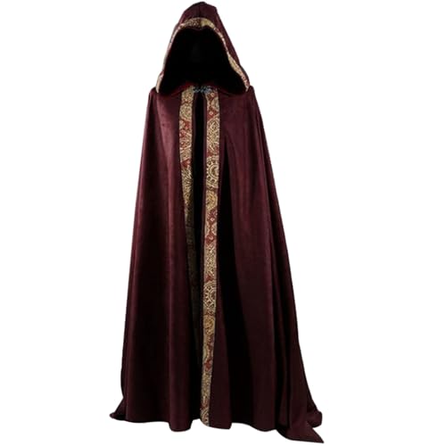 Limtula Death Cloak Kostüm Halloween Death Robe Cape Todeskleid Outfit Mittelalterlich Umhang Kostüm Für Erwachsene Halloween Dress Up von Limtula