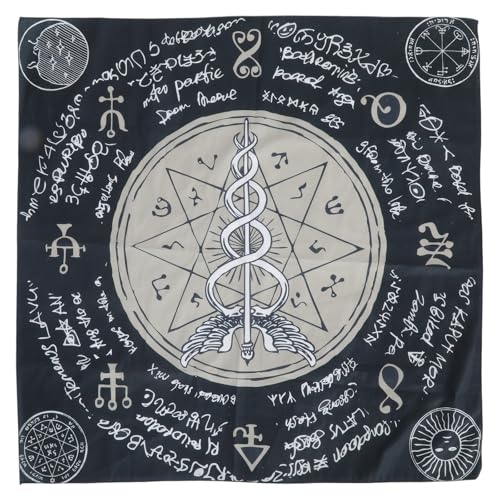 Limtula Divinationen Tischdecke MACES Astrologys Tarotkarten Tischdecke Altars Stoffkennzinationen Brettspielzubehör von Limtula