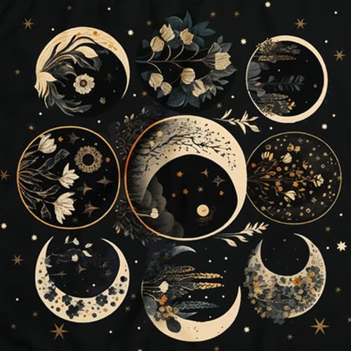 Limtula Divinationen Tischdecke Mond Astrologie Tarotkarte Tischdecke Altars Stoff Göttlichkeit Brettspiel Accessoire von Limtula