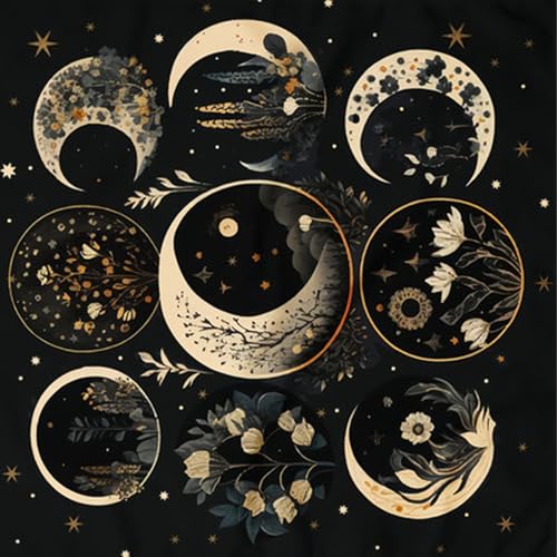 Limtula Divinationen Tischdecke Mond Astrologie Tarotkarte Tischdecke Altars Stoff Göttlichkeit Brettspiel Accessoire von Limtula