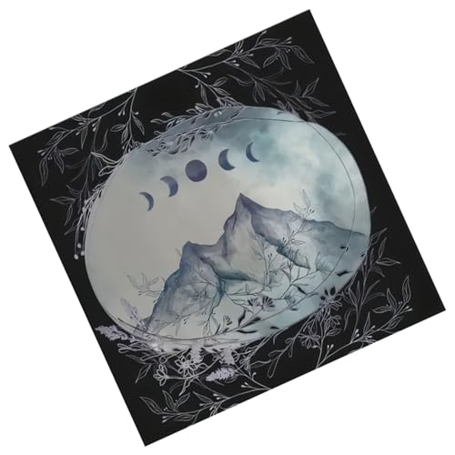 Limtula Divinations Tischdecke Moon Mountain Astrologie Tarotkarte Tischdecke Altars Stoff Göttlichkeit Brettspiel Accessoire von Limtula