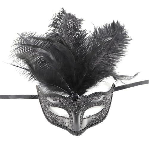 Limtula Halloween Cosplay Maske Maskerade Maske Gefiederte Cosplay Maske Für Frauen Männer Maskerade Halloween Dress Up Accessoreeis von Limtula