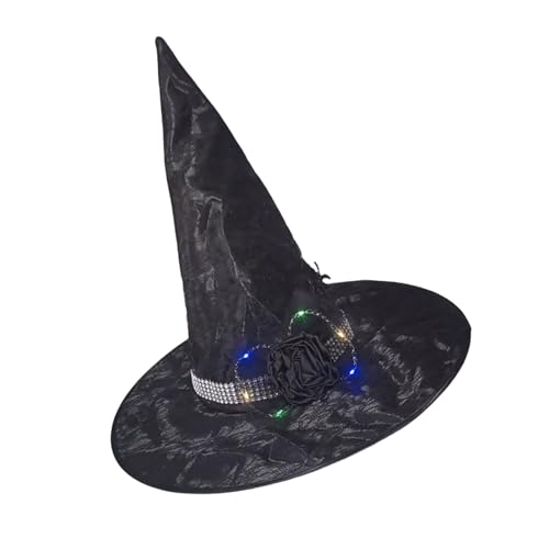 Limtula Halloween-Hexenhut, zarter Retro-Hexenhut für Maskerade, Mode, Erwachsene, Cosplay-Kostüm, Zubehör Limtula Halloween-Hexenhut, zarter Retro-Hexenhut für Maskerade, Mode, Erwachsene, Cosplay-Kostüm, Zubehör von Limtula
