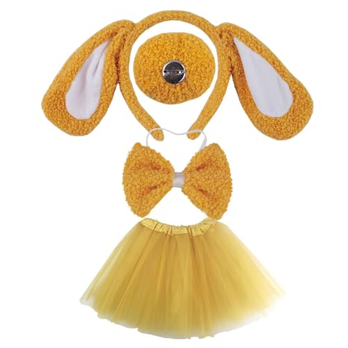 Limtula Hundekostüm-Set, Ohrenschwanz, Schleifen, Nase, Handschuh, Tier-Kostüm, Zubehör, Kinder, Mädchen, Halloween, Cosplays, Requisiten Limtula Hundekostüm-Set, Ohrenschwanz, Schleifen, Nase, Handschuh, Tier-Kostüm, Zubehör, Kinder, Mädchen, Halloween, Cosplays, Requisiten von Limtula