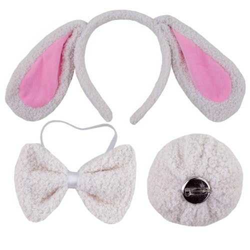 Limtula Hundekostüm-Set, Ohrenschwanz, Schleifen, Nase, Handschuh, Tier-Kostüm, Zubehör, Kinder, Mädchen, Halloween, Cosplays, Requisiten Limtula Hundekostüm-Set, Ohrenschwanz, Schleifen, Nase, Handschuh, Tier-Kostüm, Zubehör, Kinder, Mädchen, Halloween, Cosplays, Requisiten von Limtula