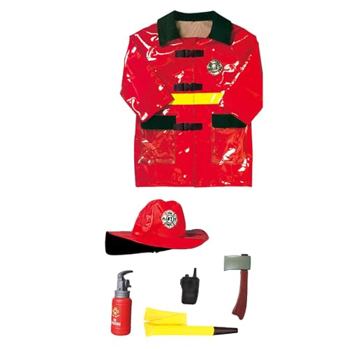Limtula Kinderbuilder Arbeiter Outfit Mit Rollenspielwerkzeugfeuerwehrmann Kostüm Mit Feuerwehrspielzeugzubehör Für Jungenmädchen Von 3 Bis 12 Jahren Limtula Kinderbuilder Arbeiter Outfit Mit Rollenspielwerkzeugfeuerwehrmann Kostüm Mit Feuerwehrspielzeugzubehör Für Jungenmädchen Von 3 Bis 12 Jahren von Limtula