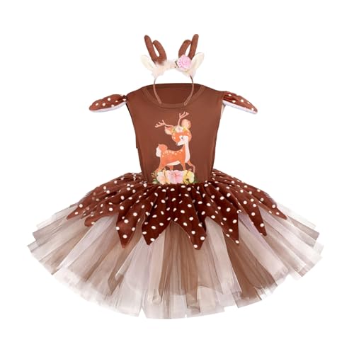 Limtula Kinderhirschkostümzubehör Weihnachtskleid Outfits Mit Kleid Stirnband Für Mädchen Geburtstag Weihnachten Halloween Limtula Kinderhirschkostümzubehör Weihnachtskleid Outfits Mit Kleid Stirnband Für Mädchen Geburtstag Weihnachten Halloween von Limtula