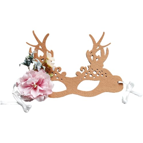 Limtula Maskerade Augenmaske Blume Dekoration für Frauen Halloween Cosplay Abschlussbälle Weihnachten Augenmaske für Maskerade Dinnerparty von Limtula