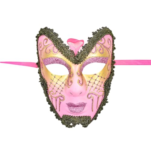 Limtula Maskerade Full Face Halloween Gesicht Handgemalt Gesicht für Damen Herren Halloween Abschlussbälle Maskerade Partys von Limtula
