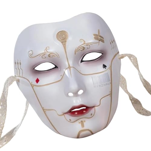 Limtula Maskerade Mechanischer Mann Halloween Vollgesicht für Damen Herren Cosplay Erwachsene Maskerade Kostüm Zubehör Cosplay Limtula Maskerade Mechanischer Mann Halloween Vollgesicht für Damen Herren Cosplay Erwachsene Maskerade Kostüm Zubehör Cosplay von Limtula