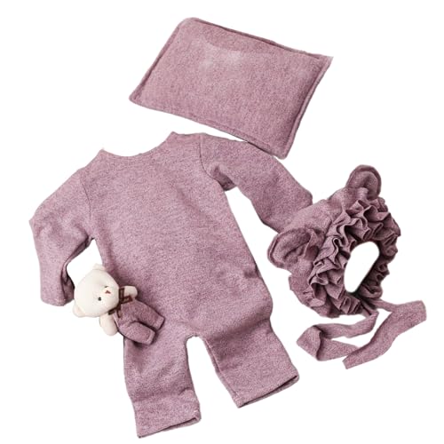 Limtula Neugeborenes Babybärenkostüm Set Mit Strampler & Fotografie Kissen Säuglingsbärenspielzeug Mit Ohrhut Und Strampler Für 0-6 Monate Limtula Neugeborenes Babybärenkostüm Set Mit Strampler & Fotografie Kissen Säuglingsbärenspielzeug Mit Ohrhut Und Strampler Für 0-6 Monate von Limtula