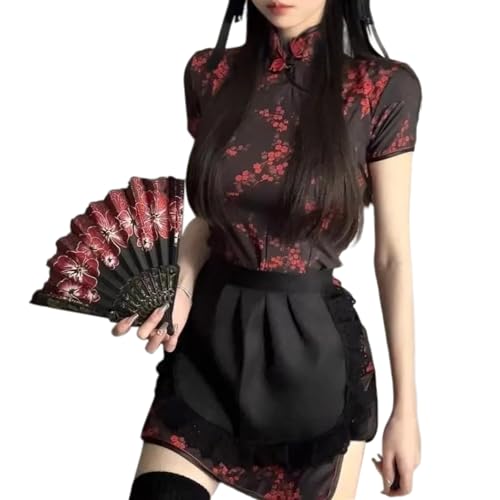 Limtula Neuheit Maid Dress Up Outfits Japanische Cartoon Maid Apron Kostümzubehör Mit Cheongsam Kleid Für Mädchen Halloween Limtula Neuheit Maid Dress Up Outfits Japanische Cartoon Maid Apron Kostümzubehör Mit Cheongsam Kleid Für Mädchen Halloween von Limtula