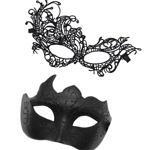 Limtula Paar Maskerade Venezianer Party Halloween Kostüm Karneval für Paare Damen Herren Halbgesicht Karneval Limtula Paar Maskerade Venezianer Party Halloween Kostüm Karneval für Paare Damen Herren Halbgesicht Karneval von Limtula