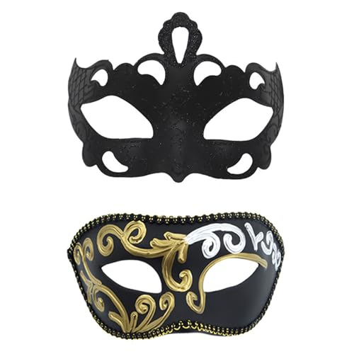 Limtula Paar-Maskerade für Damen und Herren, Halloween, halbes Gesicht, Auge für Hochzeit, Abschlussball, Gesicht Limtula Paar-Maskerade für Damen und Herren, Halloween, halbes Gesicht, Auge für Hochzeit, Abschlussball, Gesicht von Limtula