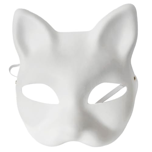 Limtula Papier Leere Kunstmasken Lackierbare Papiermasken Einfache Weiße Masken Carnivals Masken Weiß Leere Papier Handfarbe Gesichtsmasken von Limtula