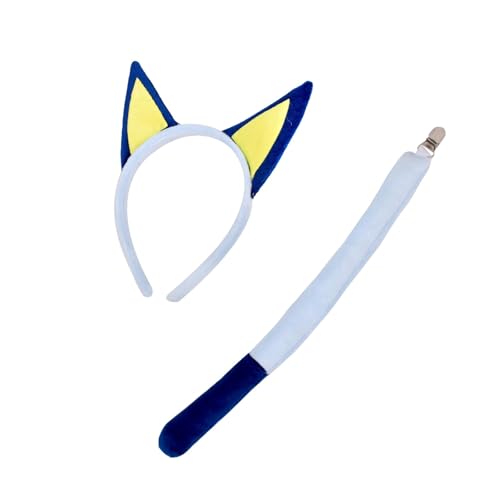 Limtula Partyversorgungen Plüschhund Ohren Stirnband Und Langes Schwanz Outfit Set Cosplay Kostüm Für Halloween Geburtstagsfeierzubehör Limtula Partyversorgungen Plüschhund Ohren Stirnband Und Langes Schwanz Outfit Set Cosplay Kostüm Für Halloween Geburtstagsfeierzubehör von Limtula