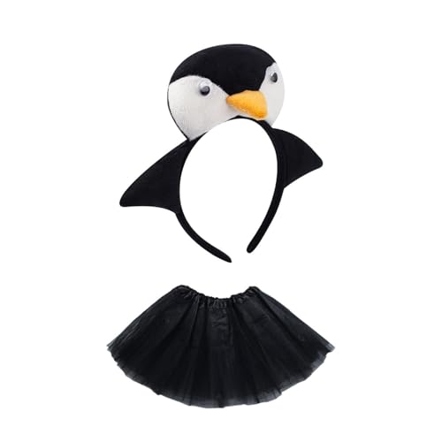 Limtula Pinguin-Kostüm-Set, Pinguine, Stirnband, Tutu, Tier-Kostüme, Zubehör, Kinder, Halloween, Cosplay, Party-Requisiten Limtula Pinguin-Kostüm-Set, Pinguine, Stirnband, Tutu, Tier-Kostüme, Zubehör, Kinder, Halloween, Cosplay, Party-Requisiten von Limtula