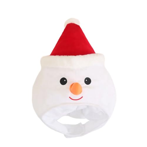 Limtula Plüsch-Schneemann-Kopfbedeckung, Weihnachtsmütze für Erwachsene, bequeme Baumwolle, gefüllte Mützen, warmes Winterkostüm, Festzubehör, lustiges Weihnachtsfeierzubehör Limtula Plüsch-Schneemann-Kopfbedeckung, Weihnachtsmütze für Erwachsene, bequeme Baumwolle, gefüllte Mützen, warmes Winterkostüm, Festzubehör, lustiges Weihnachtsfeierzubehör von Limtula