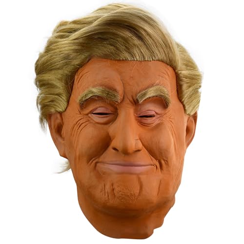 Limtula Realistische Politiker Kopfbedeckung Full Head Face Realistische Promi Kopfbedeckungen Halloween Dress Up Kostümzubehör Limtula Realistische Politiker Kopfbedeckung Full Head Face Realistische Promi Kopfbedeckungen Halloween Dress Up Kostümzubehör von Limtula