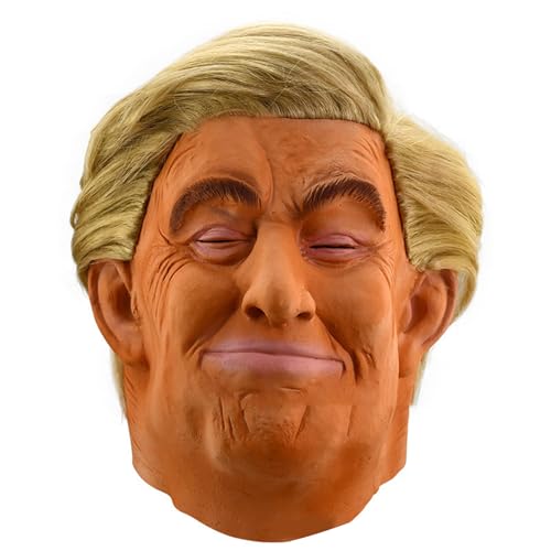 Limtula Realistische Politiker Kopfbedeckung Full Head Face Realistische Promi Kopfbedeckungen Halloween Dress Up Kostümzubehör Limtula Realistische Politiker Kopfbedeckung Full Head Face Realistische Promi Kopfbedeckungen Halloween Dress Up Kostümzubehör von Limtula