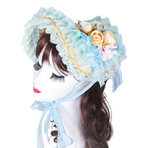 Limtula Sonnenhut mit Spitzenbesatz für Cocktail-Party, Cosplay, Kostüm, Strohhut für Urlaub, Picknicks und formelle Anlässe Limtula Sonnenhut mit Spitzenbesatz für Cocktail-Party, Cosplay, Kostüm, Strohhut für Urlaub, Picknicks und formelle Anlässe von Limtula