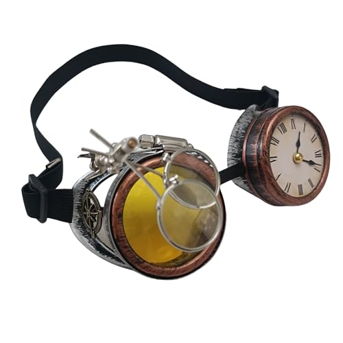 Limtula Steampunks Schutzbrillen Steampunks Brille Mit Uhr Halloween Schutzbrillen Steampunks Dekorative Brillen Für Themenpartys Limtula Steampunks Schutzbrillen Steampunks Brille Mit Uhr Halloween Schutzbrillen Steampunks Dekorative Brillen Für Themenpartys von Limtula