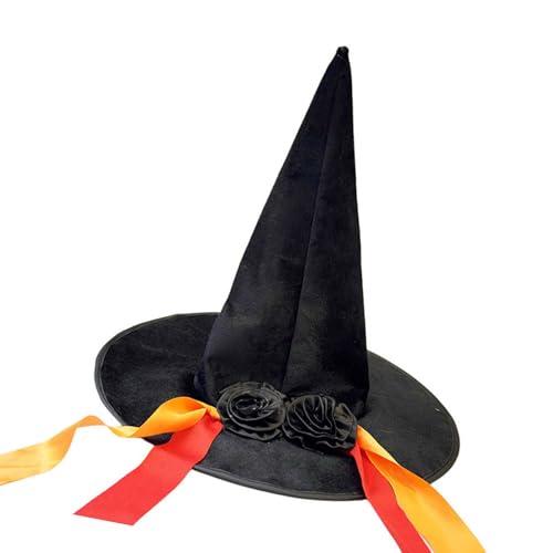 Limtula Stilvoller Halloween-Hexenhut, handwaschbar, Party-Kopfbedeckung für Erwachsene, Kinder, Kostümpartys und Aufführungen, stilvolles Halloween Limtula Stilvoller Halloween-Hexenhut, handwaschbar, Party-Kopfbedeckung für Erwachsene, Kinder, Kostümpartys und Aufführungen, stilvolles Halloween von Limtula