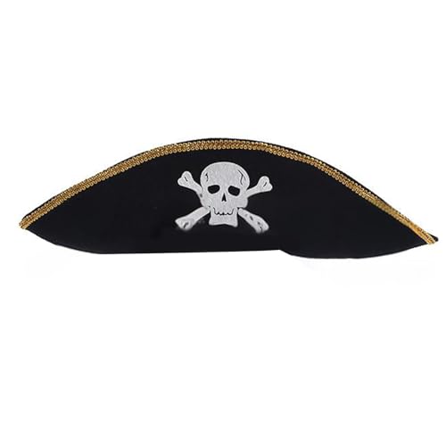 Limtula Tricorne Hat Bühne Zeigt Captain Hat Halloween Rollenspiele Kopfpirat Kostümhut Für Bühnenkünstler Limtula Tricorne Hat Bühne Zeigt Captain Hat Halloween Rollenspiele Kopfpirat Kostümhut Für Bühnenkünstler von Limtula