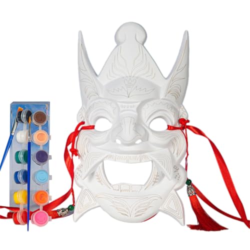 Limtula Unbemalten Maskeradenmaske Mit 12 Farbfarbe Und 2 Pinsel Unbemalte Halloween Dekorationsmaske Für Halloween Versorgung Limtula Unbemalten Maskeradenmaske Mit 12 Farbfarbe Und 2 Pinsel Unbemalte Halloween Dekorationsmaske Für Halloween Versorgung von Limtula