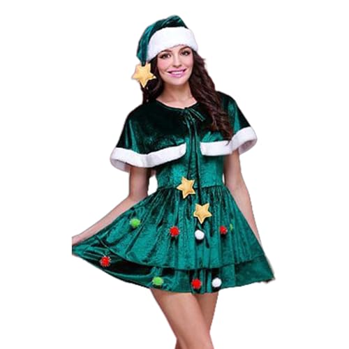 Limtula Weihnachtsbaum Kleid Outfits Mit Weihnachtskleid Weihnachtshut Und Schal Weihnachtsbaumkostümzubehör Für Mädchen Limtula Weihnachtsbaum Kleid Outfits Mit Weihnachtskleid Weihnachtshut Und Schal Weihnachtsbaumkostümzubehör Für Mädchen von Limtula