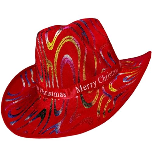 Limtula Western-Weihnachtsparty-Hut für Feiertage, Feiern, Festival, Kostüm, Weihnachtsmann-Kostüm, Hut, Cosplay, Party-Zubehör Limtula Western-Weihnachtsparty-Hut für Feiertage, Feiern, Festival, Kostüm, Weihnachtsmann-Kostüm, Hut, Cosplay, Party-Zubehör von Limtula