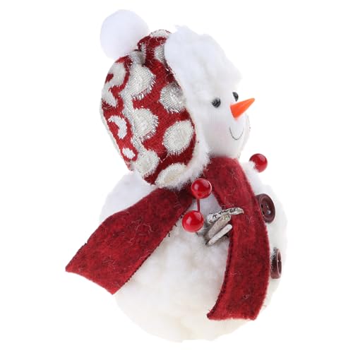 Limtula Winter Snowman Stoffed Figur Plüschpuppen Mit Schal Und Plüschhut Cartoon Plüsch Spielzeug Weihnachten Home Desktop Dekoration von Limtula