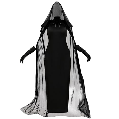 Limtula Women Vampire Hexen Ärmelloses Langes Kleid Mit Kapuzenhalle Und Tanga Set Für Halloween Cosplay Und Themenveranstaltung Limtula Women Vampire Hexen Ärmelloses Langes Kleid Mit Kapuzenhalle Und Tanga Set Für Halloween Cosplay Und Themenveranstaltung von Limtula