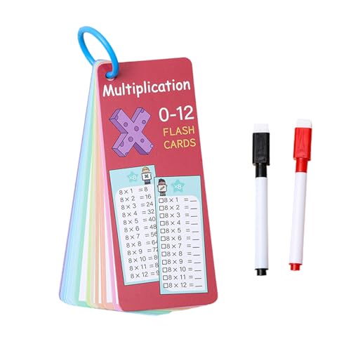 Mathematik-Lernkarten, wiederverwendbar, zum Schreiben und Abwischen, interaktive Multiplikationsabteilung, Kinder, pädagogisches Mathematikwerkzeug Mathematik-Lernkarten, wiederverwendbar, zum Schreiben und Abwischen, interaktive Multiplikationsabteilung, Kinder, pädagogisches Mathematikwerkzeug von Limtula