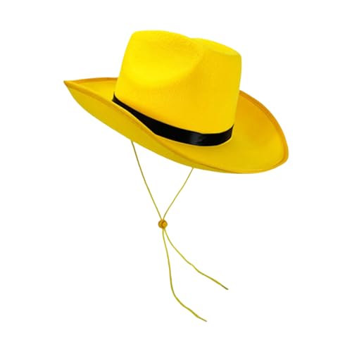 Westernhut mit gelbem Rand und Schnurrbart, Vintage-Stil, Westernhut, Kostüm, Sonnenschutz für Herren, Teenager, Cosplay, Cosplay und Schnurrbart Westernhut mit gelbem Rand und Schnurrbart, Vintage-Stil, Westernhut, Kostüm, Sonnenschutz für Herren, Teenager, Cosplay, Cosplay und Schnurrbart von Limtula
