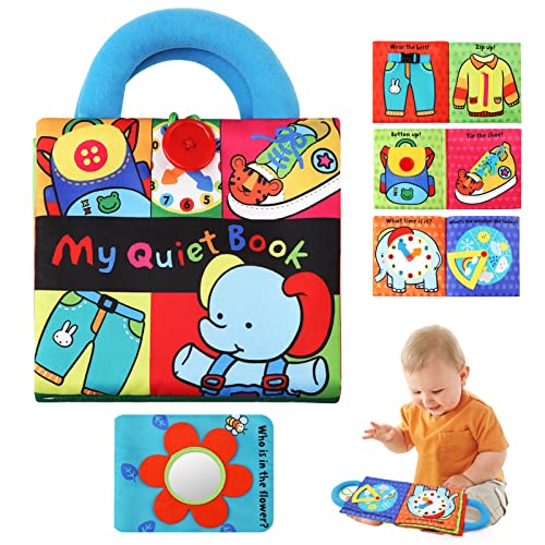 LinStyle Baby Montessori Spielzeug, Stoffbuch Baby Sensorik Spielzeug 3 Monate,Faltbar Fühlbuch zum Erlernen mit Handhaben, Bücher Quiet Book Spielzeug Geschenk für Jungen Mädchen LinStyle Baby Montessori Spielzeug, Stoffbuch Baby Sensorik Spielzeug 3 Monate,Faltbar Fühlbuch zum Erlernen mit Handhaben, Bücher Quiet Book Spielzeug Geschenk für Jungen Mädchen von LinStyle