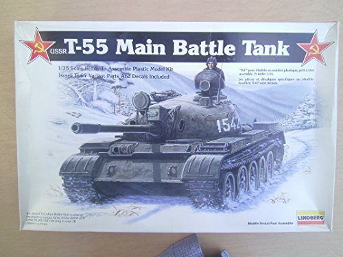 Lindberg 1:35 Maßstab USSR T-55 Main Battle Tank Modellbausatz Lindberg 1:35 Maßstab USSR T-55 Main Battle Tank Modellbausatz von Lindberg