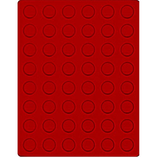 Velourseinlage rot 2549E (Ø24,25 mm) von Lindner Falzlos GmbH