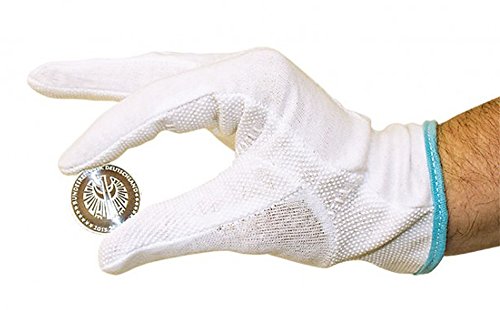 Baumwoll-Handschuhe [Lindner 8045], z.B. für Münzsammler, Weiß, Größe 10 von Lindner
