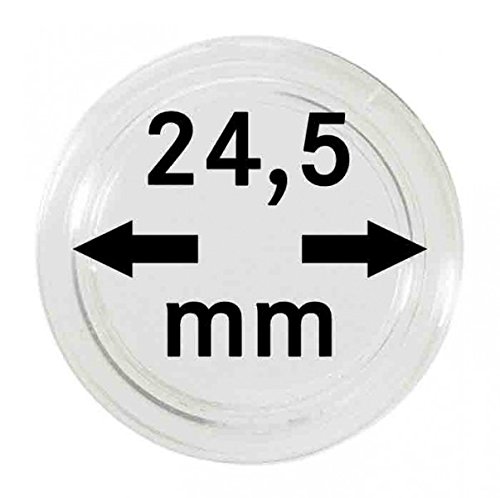 LINDNER Das Original Münzkapseln Innen-Ø 24,5 mm, 100er-Packung von LINDNER Das Original