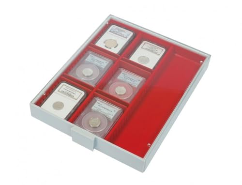 LINDNER Das Original Sammelbox Standard mit 3 flexibel unterteilbaren Fächern 65 x 280 x 29 mm LINDNER Das Original Sammelbox Standard mit 3 flexibel unterteilbaren Fächern 65 x 280 x 29 mm von LINDNER Das Original
