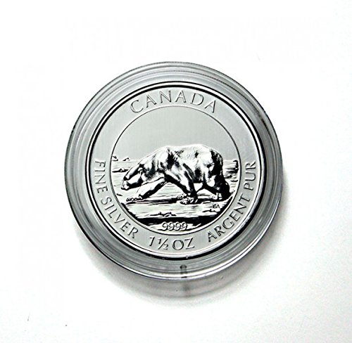Lindner Münzkapseln Innen-Ø 38,4 mm, Innenhöhe 4,5 mm, z.B. für 1½ und 1¼ Oz. Canada (Silber) Polar Bear, Polar Fox, Bison (38,4 mm 5 Stück) von LNEE