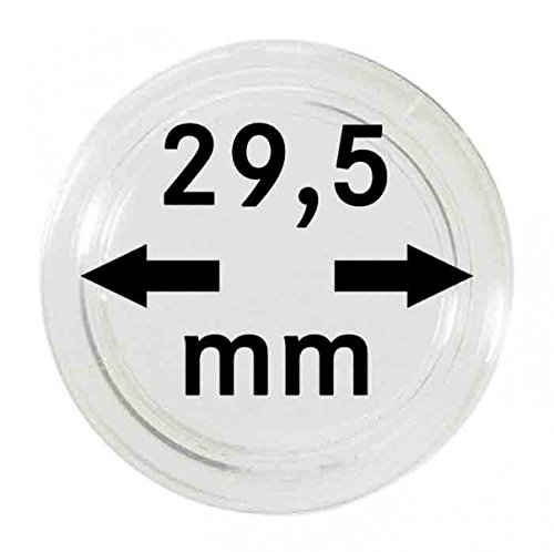 Lindner Münzkapseln für Münzen Ø 14-50 mm. 29,5 mm - 10 Stück von LINDNER Das Original