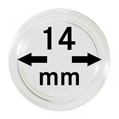 Lindner Münzkapseln für Münzen Ø 14 - 50 mm. Zur Wahl per 1, 5, 10, 100 Stück (14 mm - per 10) von LINDNER Das Original