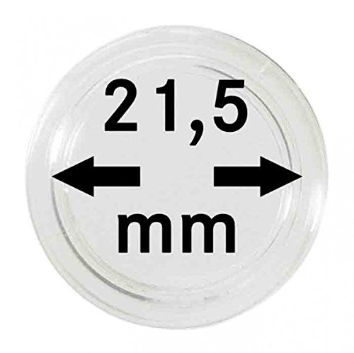Lindner Münzkapseln für Münzen Ø 14 - 50 mm. Zur Wahl per 1, 5, 10, 100 Stück (21,5 mm - per 100) von LINDNER Das Original