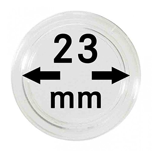 Lindner Münzkapseln für Münzen Ø 14 - 50 mm. Zur Wahl per 1, 5, 10, 100 Stück (23 mm - per 100) von LINDNER Das Original