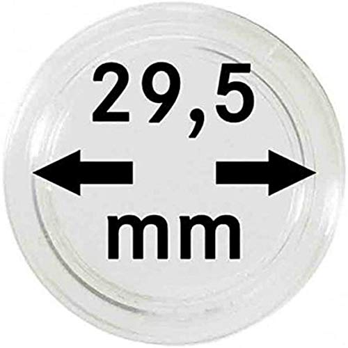 Lindner Münzkapseln für Münzen Ø 14 - 50 mm. Zur Wahl per 1, 5, 10, 100 Stück (29,5 mm - per 10) von Lindner